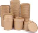 Kraft paper take away Soup Cup For Sale