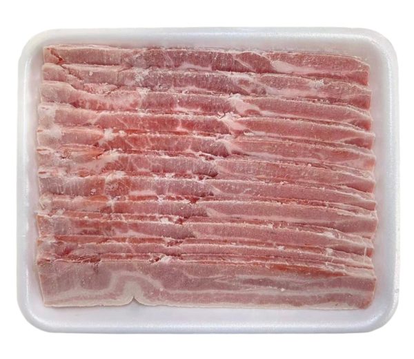 冷凍燒烤去皮五花肉片 - 冷冻烧烤去皮五花肉片 - PORK BELLY SKINLESS GRILL FROZEN 1.3-1.6lb pk Supply