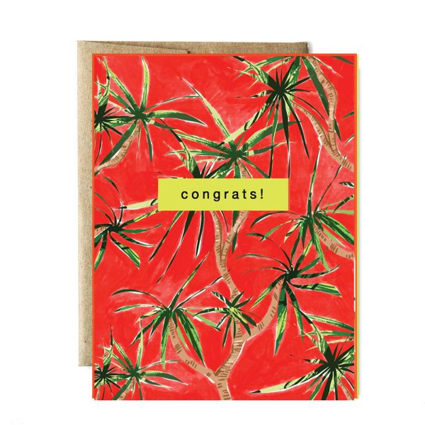 Fireworks plant congrats card For Discount