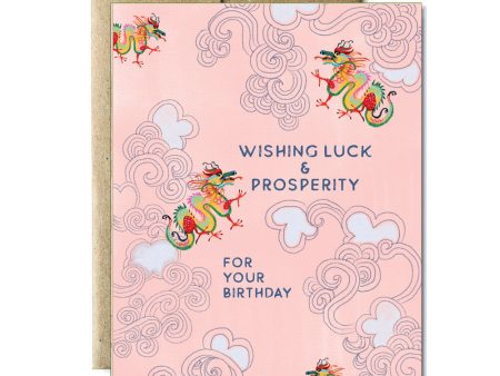 Cloud dragon birthday card Online Hot Sale