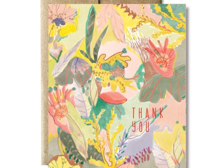 Floral fauna thank you set Cheap