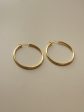 Essential Thin Hoops - Medium *18K Gold-plated S925 Supply