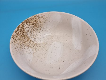 Artisan Ceramic Noodle bowl - Creme Cheap