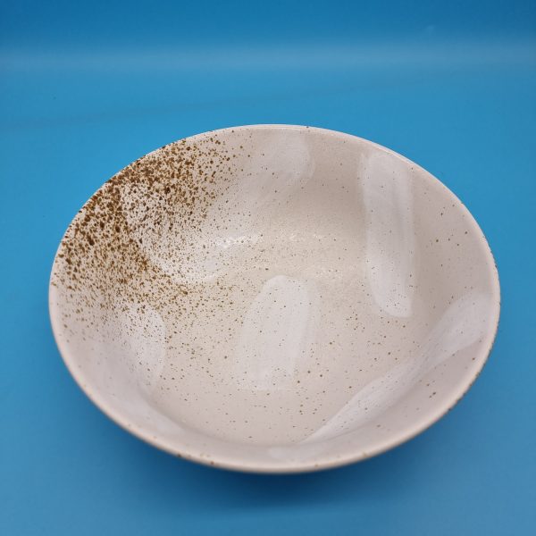 Artisan Ceramic Noodle bowl - Creme Cheap