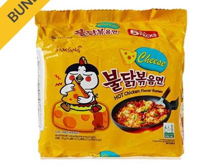 Samyang Buldak Instant Nudeln Gelb Scharfes Huhn Käse Hot chicken cheese 5 x 140 g Online