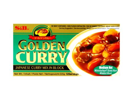 S&B Medium Hot Golden Curry 220 g For Cheap