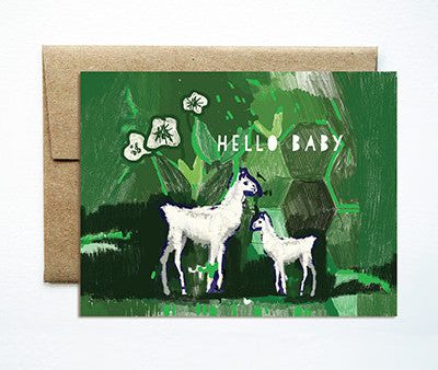 Baby llama card Discount