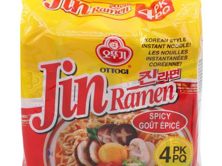 【99熱銷】OTTOGI Spicy Jin Ramen Family Pack 4pk For Cheap