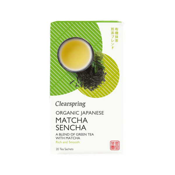 Clearspring - Matcha Sencha japonais Bio 20 Sachets de thé 36g Supply