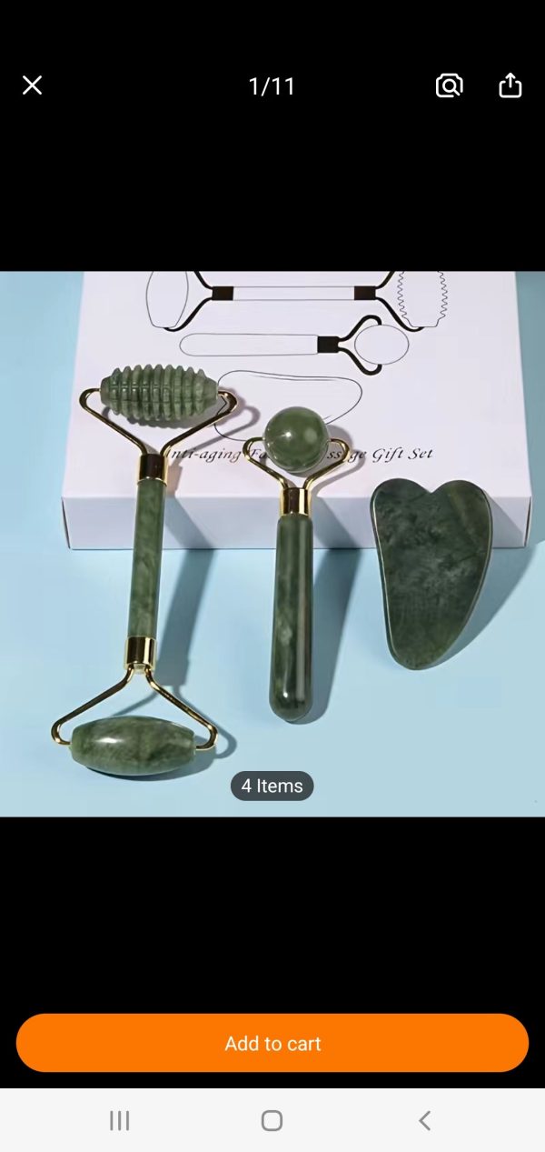 Green Marble Anti-aging facial Massage Tool Fashion