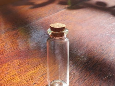 Mini Glass Tube with Wooden Cork TYPE 4 Hot on Sale