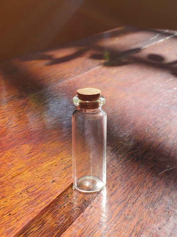 Mini Glass Tube with Wooden Cork TYPE 4 Hot on Sale