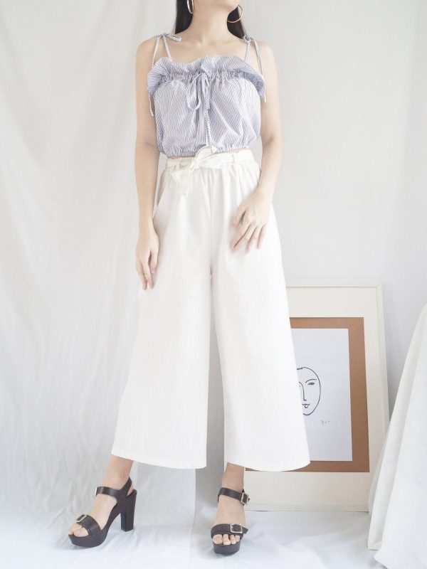 White Ribbon Pants Sale