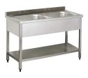 Stainless Steel Commercial Double Sink Supply