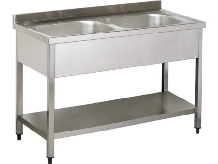 Stainless Steel Commercial Double Sink Supply