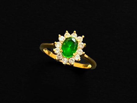 Jade Green Gemstone Ring Discount