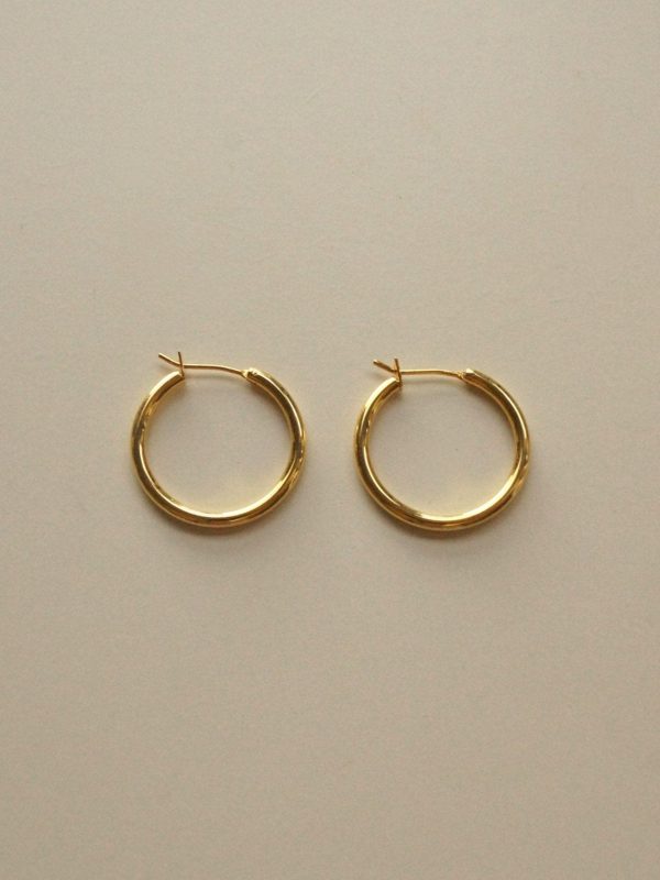 Essential Thin Hoops - Small *18K Gold-plated S925 Online Hot Sale