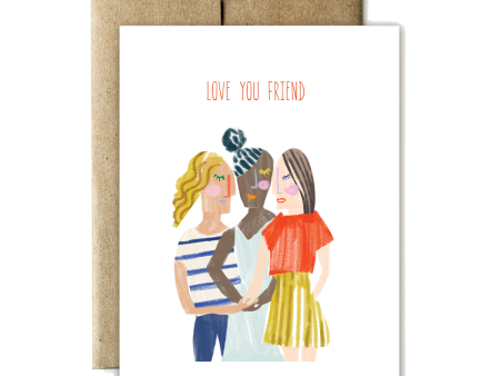 Love you friend card - year of the woman For Discount