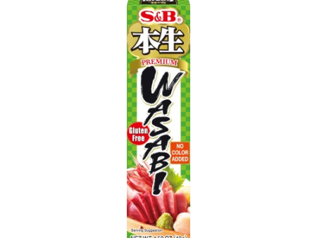 S&B - Pâte de wasabi premium en tube 43g Fashion