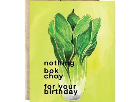 Bok Choy birthday card on Sale