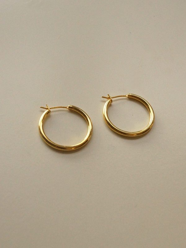 Essential Thin Hoops - Small *18K Gold-plated S925 Online Hot Sale