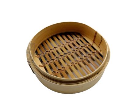 Bamboo Dim sum steamer basket 10 inches, height 5.9cm Online