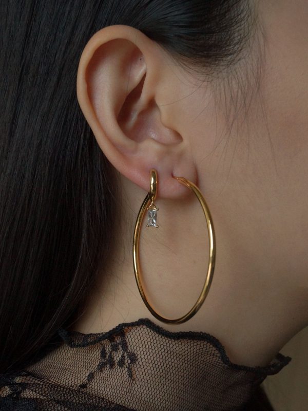 Essential Thin Hoops - Large *18K Gold-plated S925 Discount