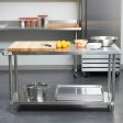 Stainless steel Kitchen Working Table 100*60*89cm For Sale