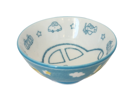 Bol en porcelaine avec motif Voiture Sale