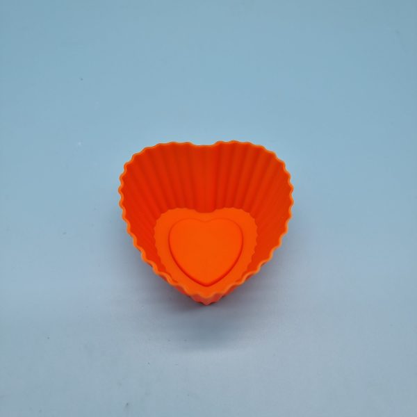 Silicon Cup Cake - Heart Shape - 1 pc Online