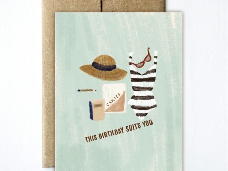 Birthday suits you card Hot on Sale