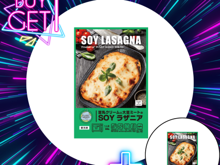 [BUY1 GET1 FREE] SOY LASAGNA made with soy cream & soy meat Discount