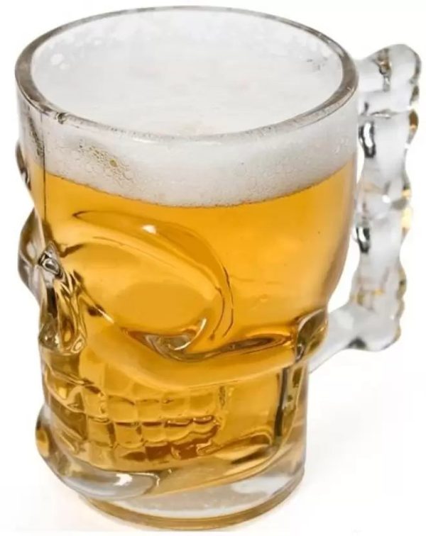 Funky Skull Design Beer Glass Mug Fashion