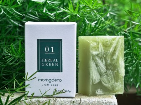 [Natural origin, for sensitive skin] Craft Soap Herbal Green Online now