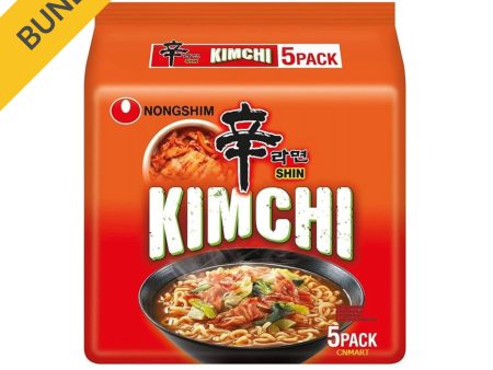 Nongshim Instantnudeln Shin Kimchi 5 x 120 g Sale