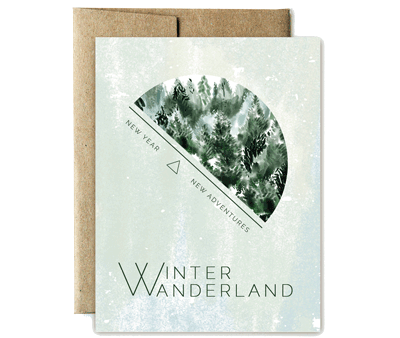 Winter wanderland card Online