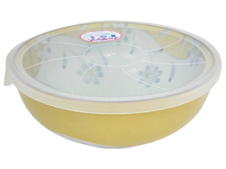 Bol en porcelaine avec motifis floraux Jaune 16.5 cm x 7 cm Online Sale