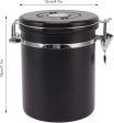 Stainless Steel Coffee Bean Storage Black Matte Sale