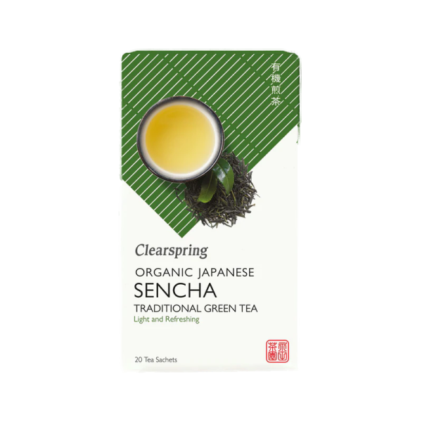 Clearspring - Thé Vert Sencha Japonais Bio 20 Sachets de thé 36g Discount