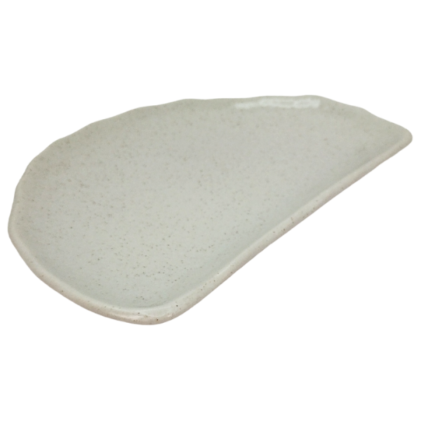 Assiette en porcelaine Demi-Lune 21 x 13 x 3 cm Cheap