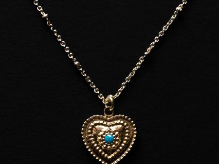 Heart of Stone Necklace - Blue Sale