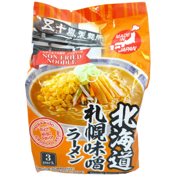 Igarashi Seimen - Sapporo miso ramen 3P 324g For Sale