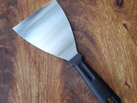 Frying Pan Scraper - Spatula Type oblique - Stainless Steel - Dishwasher Safe Sale