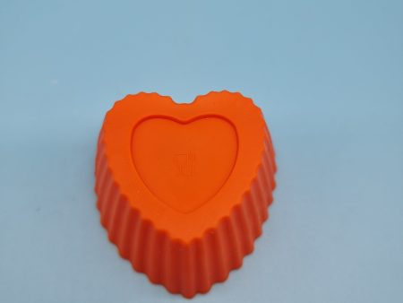 Silicon Cup Cake - Heart Shape - 1 pc Online