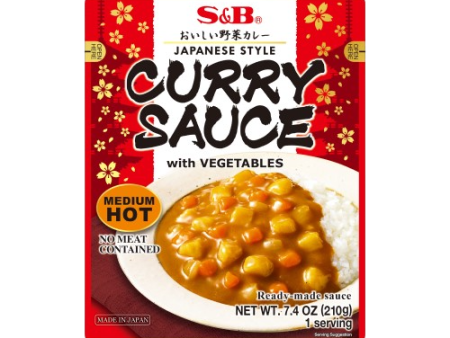 S&B - Sauce au curry avec légumes moyennement épicée 210g on Sale