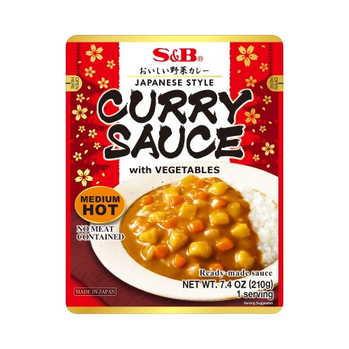 S&B - Sauce au curry avec légumes moyennement épicée 210g on Sale