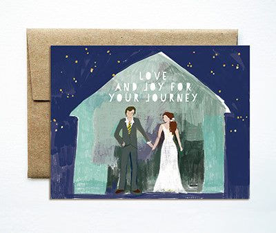 Barn couple wedding card on Sale