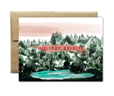 Spirit lake holidays card For Sale