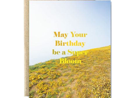 Superbloom birthday card Supply