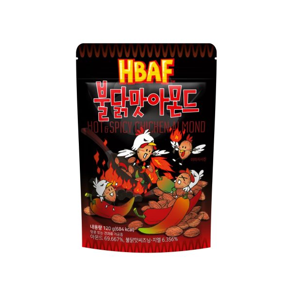 Hbaf Mandel mit Hühnchengeschmack Hot & Spicy 120 g Online Hot Sale